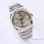 High-end Copy Rolex Oyster Perpetual 126000 EW Factory Swiss 3230 Silver Dial Watch 36mm for Men